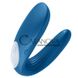 Дополнительное фото Вибратор для двоих Partner Double Whale синий 9 см