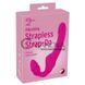Додаткове фото Безремінний страпон з вібрацією Vibrating Strapless Strap-On рожевий 21,8 см