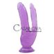 Дополнительное фото Двойной фаллоимитатор Hi-Rubber Born To Create Pleasure 8 фиолетовый 20,3 см