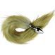 Додаткове фото Анальна пробка EGZO Fox Tail Silver Plug S срібляста з довгим коричневим хвостом 46 см