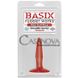 Дополнительное фото Анальная пробка Basix Rubber Works Mini Butt Plug красная 11 см