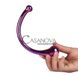 Дополнительное фото Двойной фаллоимитатор Glamour Glass Curved Wand разноцветный 17 см