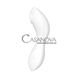 Додаткове фото Вакуумний смарт-стимулятор із вібрацією Satisfyer Curvy Trinity 5+ білий 16,5 см