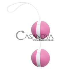 Основне фото Вагінальні кульки Joyballs Trend рожеві з білим