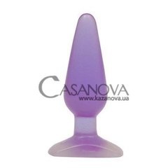 Основне фото Анальна пробка Crystal Jellies Medium фіолетова 12 см