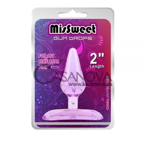 Основне фото Анальна пробка MisSweet Gum Drops фіолетова 6,6 см