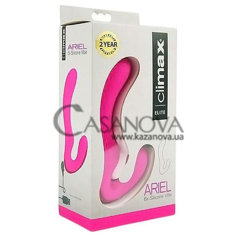 Основное фото Вибратор Climax Elite Ariel розовый 15,2 см