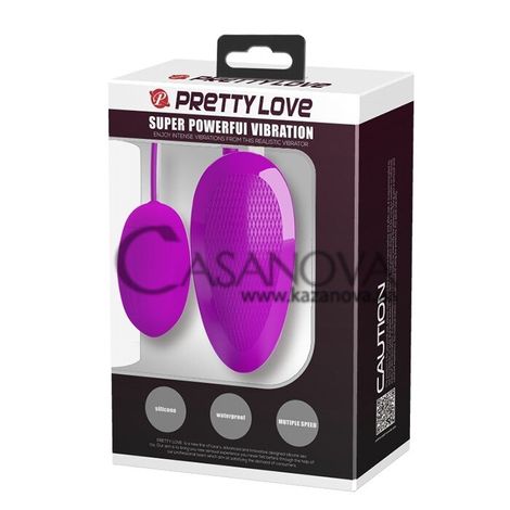 Основное фото Виброяйцо Pretty Love Super Powerful Vibration фиолетовое 6,9 см
