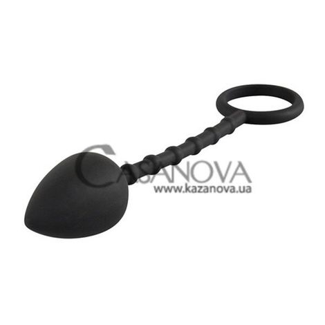 Основное фото Анальная пробка с эрекционным кольцом Intense Plug чёрная 7 см