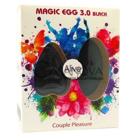 Основне фото Віброяйце Alive Magic Egg 3.0 Black чорне 7,3 см