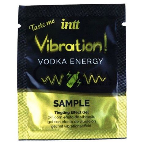 Основне фото Пробник рідкого вібратора Intt Vibration! Vodka Energy горілка 2 мл