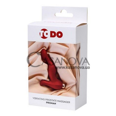 Основне фото Вібромасажер простати ToDo Vibrating Prostate Massager Proman червоний 12,5 см