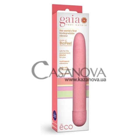 Основное фото Вибратор Gaia Eco розовый 17,8 см