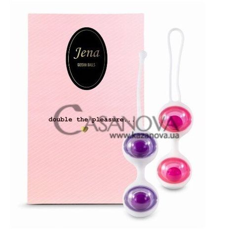 Основне фото Набір вагінальних кульок Feelztoys Jena Geisha Balls фіолетово-рожевий