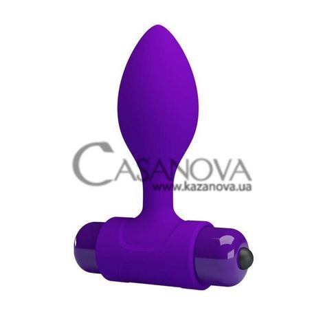 Основное фото Анальная вибропробка Pretty Love Vibro Butt Plag фиолетовая 8,6 см