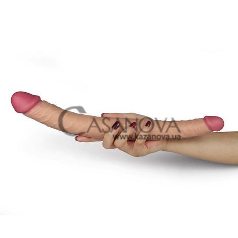 Основне фото Двосторонній фалоімітатор Realistic Ladykiller Tapered Double Penetration 14" тілесний 35,6 см