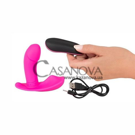 Основное фото Вибратор для точки G Sweet Smile Remote Controlled Panty Vibrator розовый 9 см