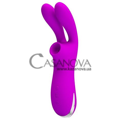 Основне фото Вакуумний кліторальний вібростимулятор Pretty Love Ralap пурпурний 16,2 см