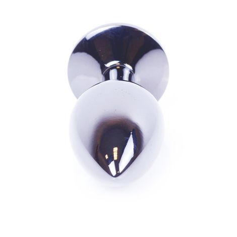 Основное фото Анальная пробка Boss of Toys Boss Series Exclusivity Jewellery Silver Plug S BS6400014 серебристая с голубым камнем 7 см
