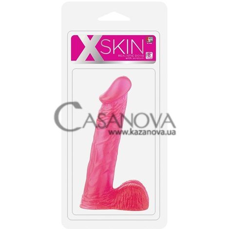 Основне фото Фалоімітатор XSkin Realistic Dong рожевий 20 см