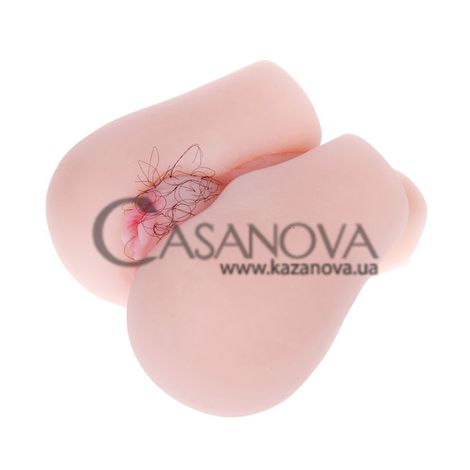 Основное фото Искусственная вагина и анус с голосовым сопровождением и вибрацией Lybaile Soft And Smooth Pussy And Ass Hole телесный