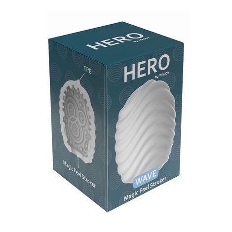 Основне фото Мастурбатор-яйце ToyJoy Hero Mini Wave білий