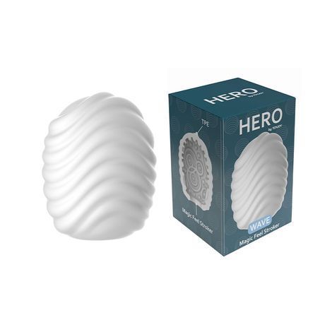 Основне фото Мастурбатор-яйце ToyJoy Hero Mini Wave білий