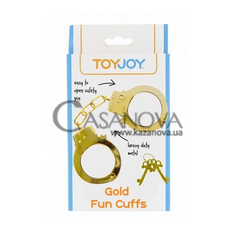 Основное фото Наручники Toy Joy Gold Fun Cuffs золотистые
