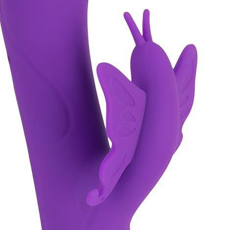 Основное фото Rabbit-вибратор Sweet Smile Rechargeable Rotating Vibrator фиолетовый 23 см