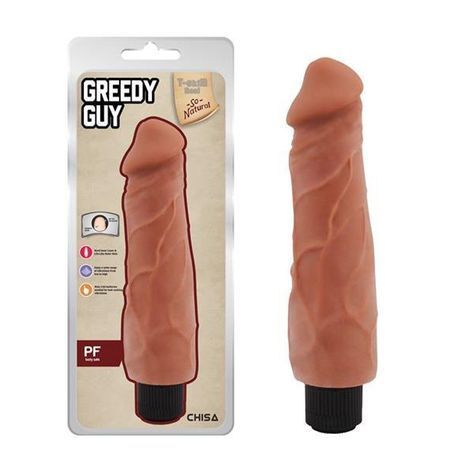 Основное фото Реалистичный вибратор Chisa Novelties Greedy Guy мулатный 24 см