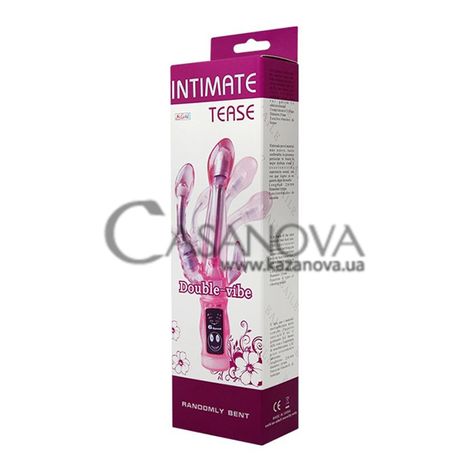 Основне фото Потрійний вібратор Lybaile Intimate Tease рожевий 22,5 см