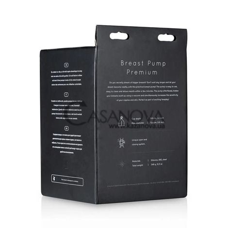 Основне фото Вакуумна помпа для грудей SAIZ Breast Pump Premium чорна