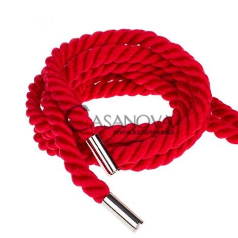 Основное фото Верёвка для бондажа Premium Silky красная 3 м
