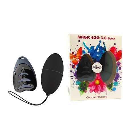 Основное фото Виброяйцо Alive Magic Egg 3.0 Black чёрное 7,3 см