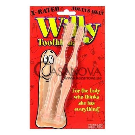 Основное фото Зубные щётки мужчина и женщина Willy Toothbrush