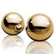 Додаткове фото Вагінальні кульки з металу Ben-Wa Balls золотисті 2 см