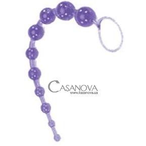 Основне фото Анальний ланцюжок Oriental Jelly Butt Beads фіолетовий 27 см