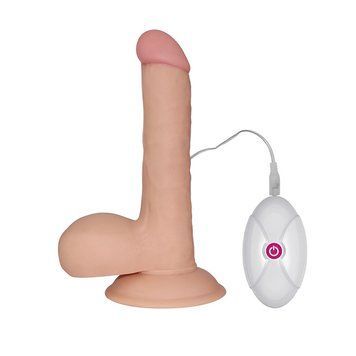 Основное фото Реалистичный вибратор на присоске Lovetoy 7.5" The Ultra Soft Dude телесный 18 см