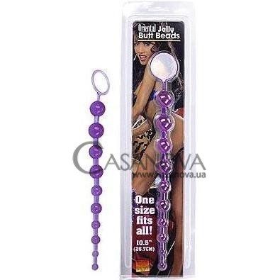Основное фото Анальная цепочка Oriental Jelly Butt Beads фиолетовая 27 см
