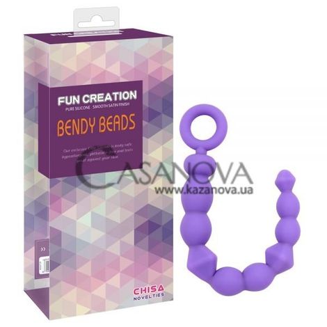 Основное фото Анальная цепочка Fun Creation Bendy Beads фиолетовая 24,6 см