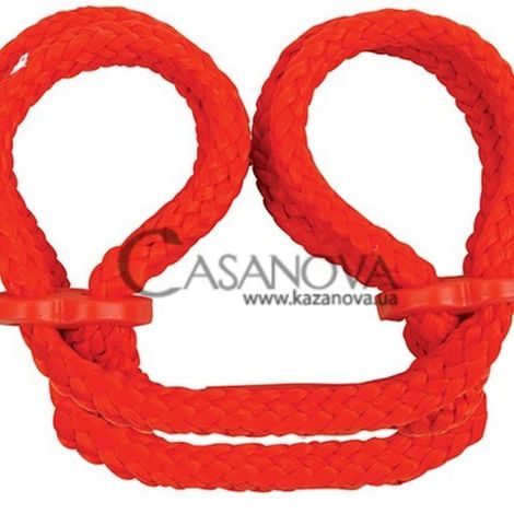 Основное фото Наручники Japanese Silk Love Rope Ankle Cuffs красные