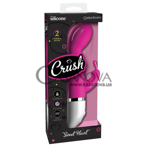 Основное фото Rabbit-вибратор Crush Sweet Heart розовый 23,8 см