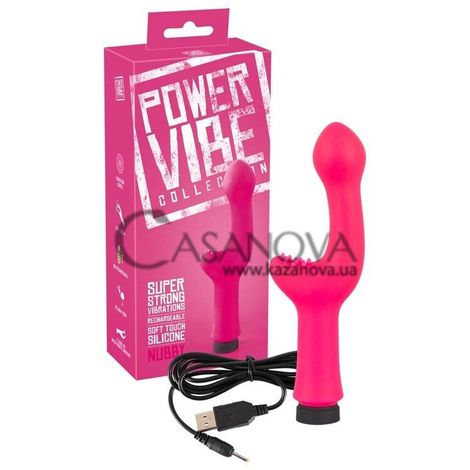 Основное фото Вибратор для точки G Power Vibe Collection Nubby розовый 18 см