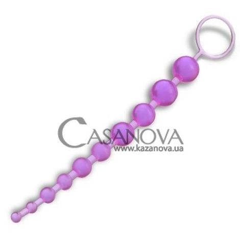 Основное фото Анальная цепочка Oriental Jelly Butt Beads фиолетовая 27 см
