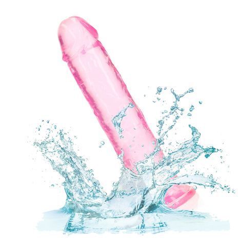 Основное фото Фаллоимитатор на присоске RealRock Crystal Clear Dildo розовый 20 см