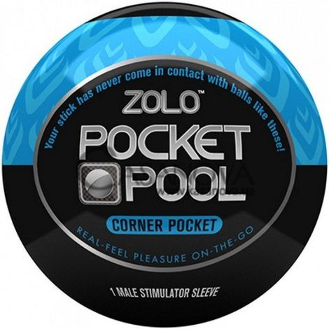 Основне фото Мастурбатор Zolo Pocket Pool Corner Pocket синій