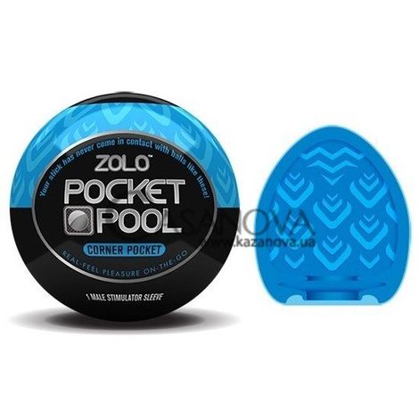 Основне фото Мастурбатор Zolo Pocket Pool Corner Pocket синій