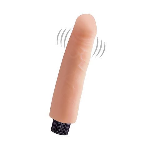 Основное фото Реалистичный вибратор Chisa Novelties Real Touch XXX 7.5" Cock Vibrating No.04 телесный 18,5 см