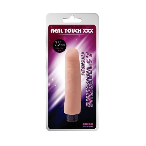 Основное фото Реалистичный вибратор Chisa Novelties Real Touch XXX 7.5" Cock Vibrating No.04 телесный 18,5 см