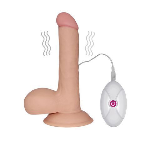 Основное фото Реалистичный вибратор на присоске Lovetoy 7.5" The Ultra Soft Dude телесный 18 см